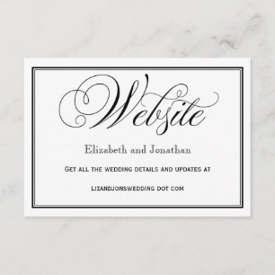 Website-Karte für Schwarz-Weiß-Skripte Begleitkarte