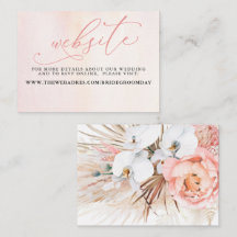 Website-Karte für tropische Blumenwüste