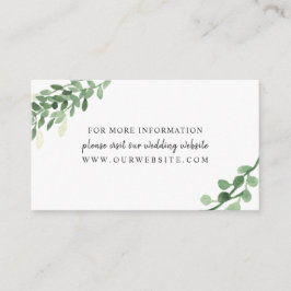 Website Lush Greenery Begleitkarte