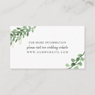 Website Lush Greenery Begleitkarte