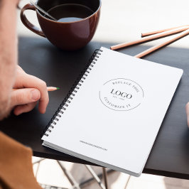 Website mit beruflichen Großlogos Notizbuch