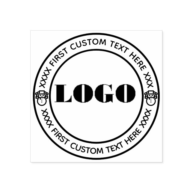 Website mit dem Logo für Weihnachtsgeschäfte Gummistempel (Prägung)