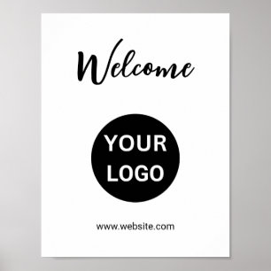 Website mit den Logos für Schwarze und Weiße Unter Poster