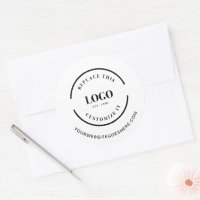 Website mit einfachem Business-Logo