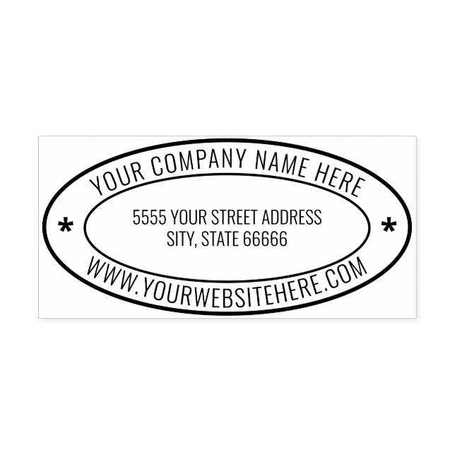 Website mit Geschäftsnamen Berufliche Briefmarke Permastempel (Design)