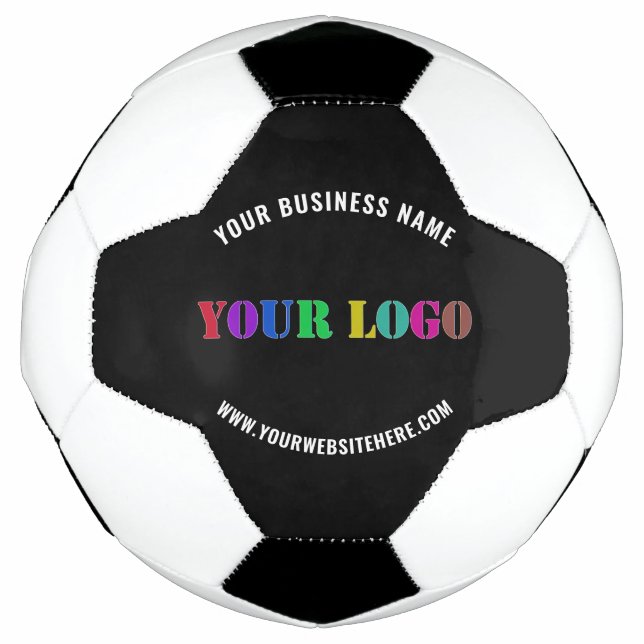 Website mit Ihrem Logo und Ball für Farbpromo-Fußb (Vorderseite)