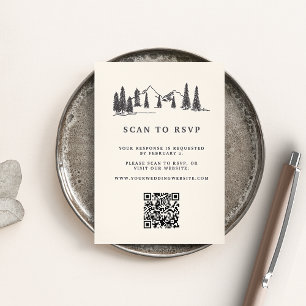 Website "Mountain Sketch Wedding QR Code" UAWG Begleitkarte