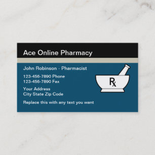 Website Pharmacy Pharmaceutical Business Cards Visitenkarte