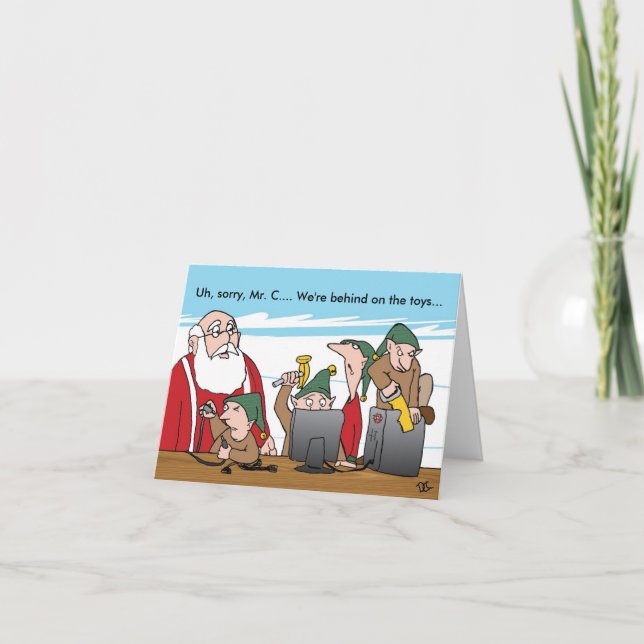 Website-Probleme Feiertagskarte (Vorderseite)