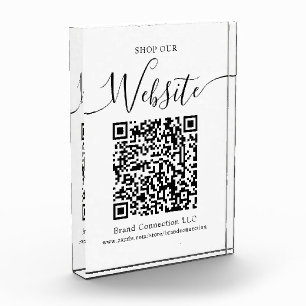 Website QR Code Firmenname Fotoblock
