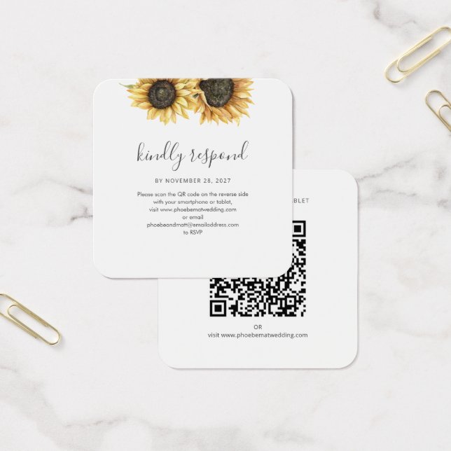 Website QR Code UAWG Einschließung von Sonnenblume (Büro)