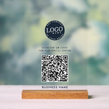 Website-QR-Code und einfache Geschäftslogos