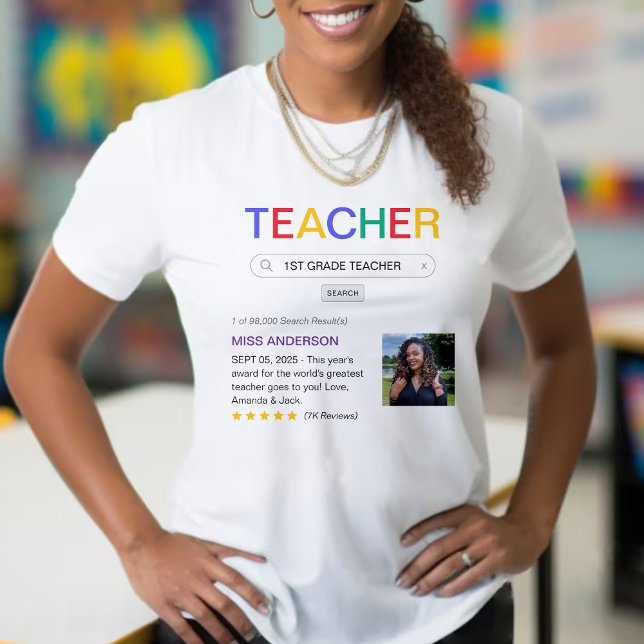 Website-Suchergebnis Bester Lehrer je T-Shirt (Website Search Result Best Teacher Ever T-Shirt
)