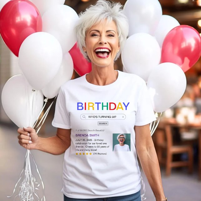Website-Suchergebnis Geburtstagspartei T-Shirt (Website Search Result Birthday Party T-Shirt
)
