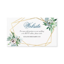 Website von Boho Floral Geometric Blue Wedding