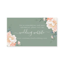 Website von Boho Sage Green Peach Cream Floral Wed