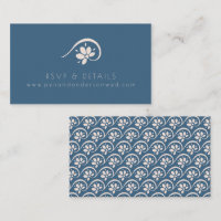 Website von Boho Scandinavian Blue Floral Wedding