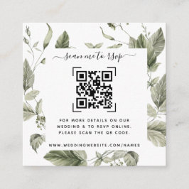 Website von Greenery Wedding | QR-Code Begleitkarte