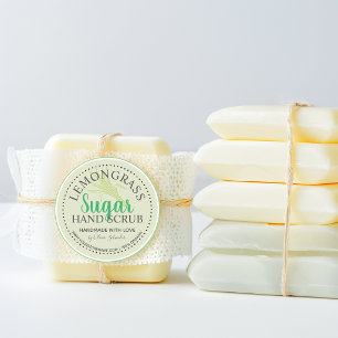 Website von Lemongrass Sugar Scrub Runder Aufkleber