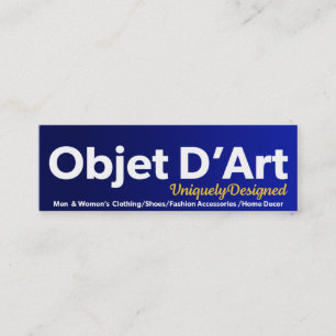 Website von Objet D'Art Mini Visitenkarte