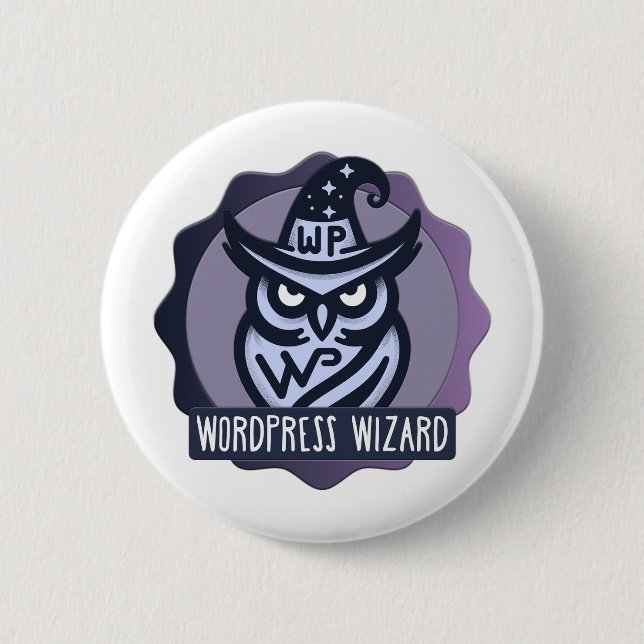 Website-Wizard-Abzeichen Button (Vorderseite)