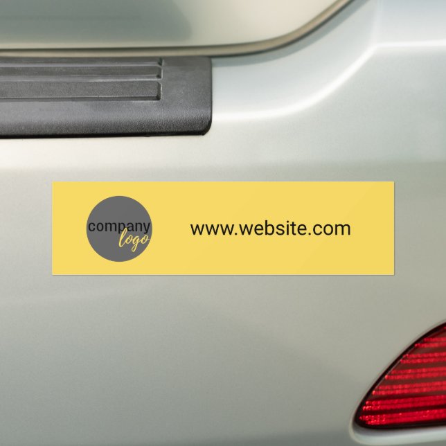 WEBSITE YELLOW: Minimalistisches UNTERNEHMENSLOGO Autoaufkleber (Auf Auto)