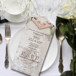 Website zu eleganten White Cream Rose Blumenbeete All In One Einladung