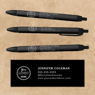 Website zum beruflichen Branding-Werbelogo Kugelschreiber