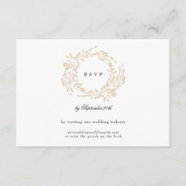 Website zum Hochzeitsschreiben des klassischen Mon RSVP Karte