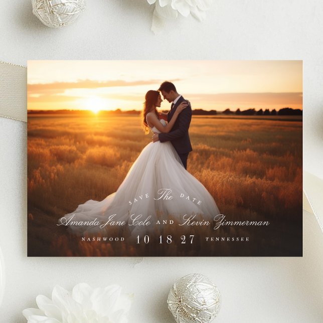Website zum Hochzeitsschreiben von klassischen Sch Save The Date (Von Creator hochgeladen)