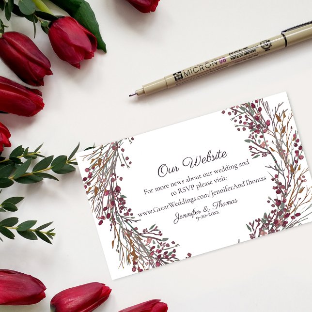 Website zum Hochzeitstag im Winter-Kreide | Scharl Begleitkarte (Von Creator hochgeladen)