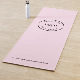 Website zum Logo "Custom Minimal Pink Business" Yogamatte