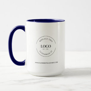 Website zum Logo für die Unternehmensförderung auf Tasse