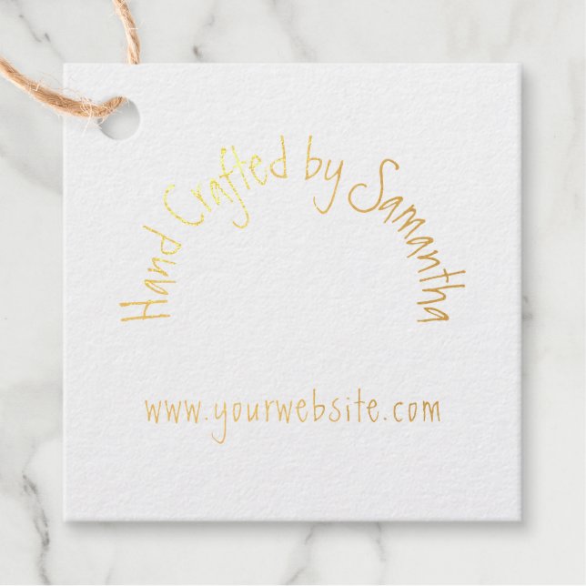 Website zum Logo für Handwerkstypen Geschenkanhänger (Vorderseite)