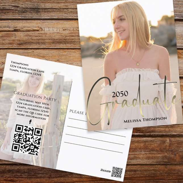 Website zum QR-Code für das Schwarze Foto als Gold Postkarte (Von Creator hochgeladen)