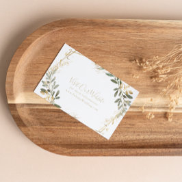 Website zur geometrischen Hochzeit im Herbst Begleitkarte