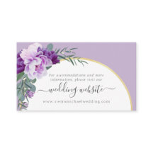 Website zur Hochzeit des Lila Blumengolds