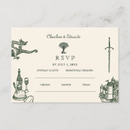 Website zur Hochzeit im Mittelalter | UAWG QR Cod Begleitkarte