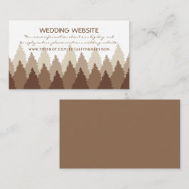 Website zur Hochzeit von Braunwäldern Begleitkarte