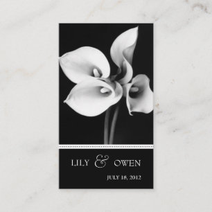 Website zur Hochzeit von Calla-lily Begleitkarte