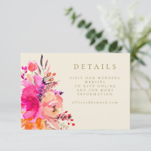 Website zur Hochzeit von Flora und Fauna in digita Einladung