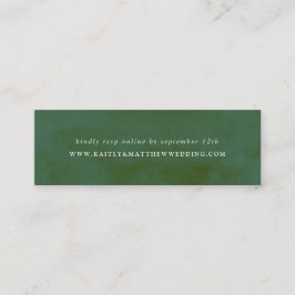 Website zur Hochzeit von Grünem Wasser Mini Visitenkarte