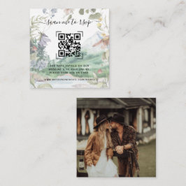 Website zur Hochzeit von Mountain Wildblume | QR-C Begleitkarte
