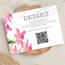 Website zur Hochzeit von Rosa Orchid