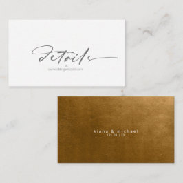 Website zur Wasserfarbenwelt Herbst Gold-ID786 Begleitkarte