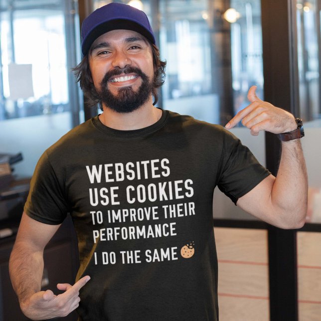 Websites verwenden Cookies T-Shirt (Von Creator hochgeladen)