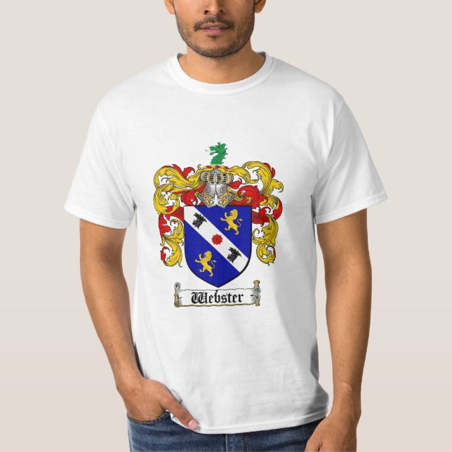 Webster-Familienwappen - Webster-Wappen T-Shirt (Vorderseite)