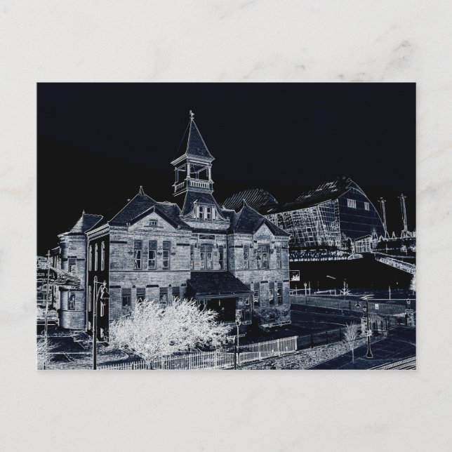 Webster House und Kauffman Center Postkarte (Vorderseite)