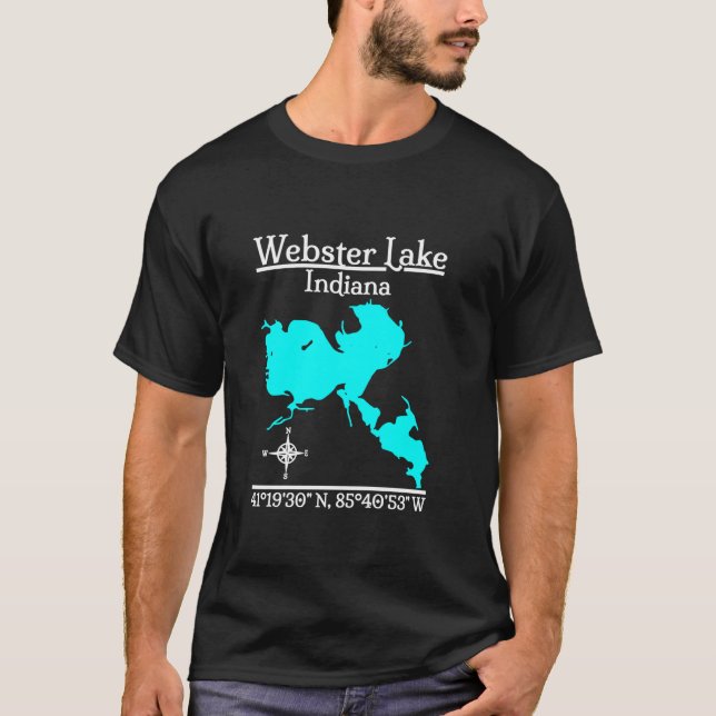 Webster Lake Indiana Long Sleeve T Shirt (Vorderseite)