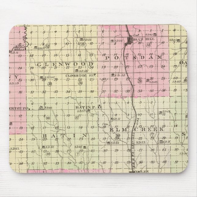 Webster-Landkreis, Nebraska Mousepad (Vorne)